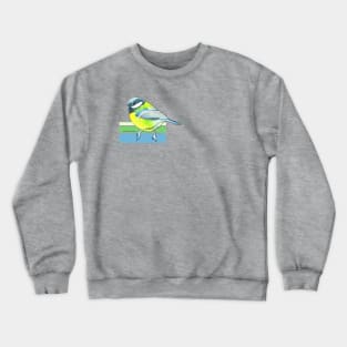 Great Tit Watercolour Crewneck Sweatshirt